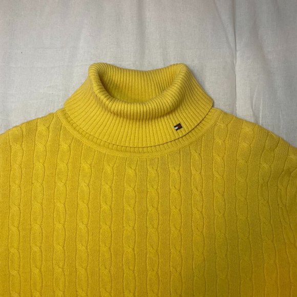 Vintage Yellow Tommy Hilfiger Turtleneck - Picture 2 of 5
